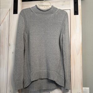 J Crew roll neck, gray sweater size small in very good condition